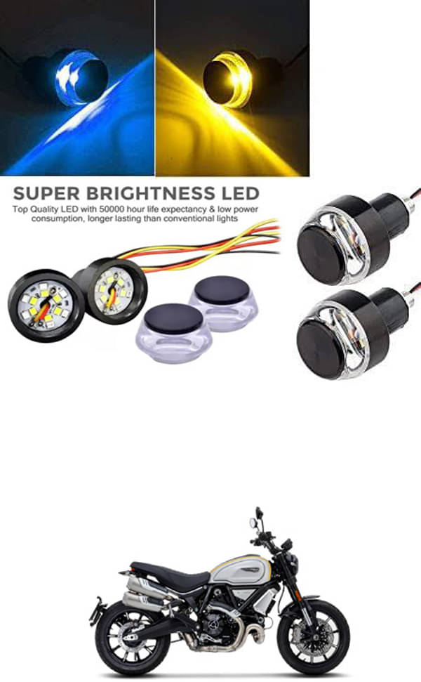     			Rustproof, Waterproof Indicator Light/Handle Light (Multicolor) For Ducati Scrambler 1100