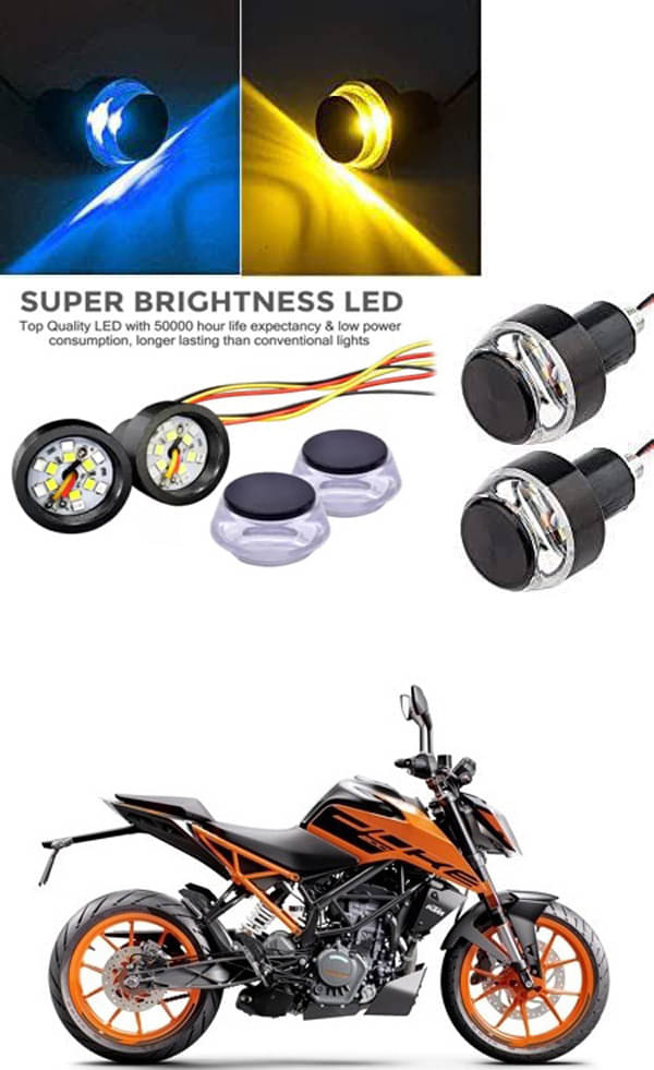     			Rustproof, Waterproof Indicator Light/Handle Light (Multicolor) For KTM 200 Duke