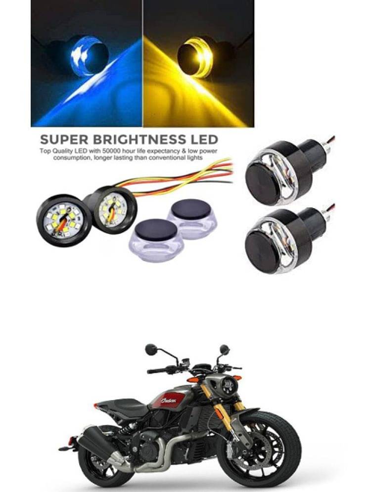     			Rustproof, Waterproof Indicator Light/Handle Light (Multicolor) For Indian FTR 1200