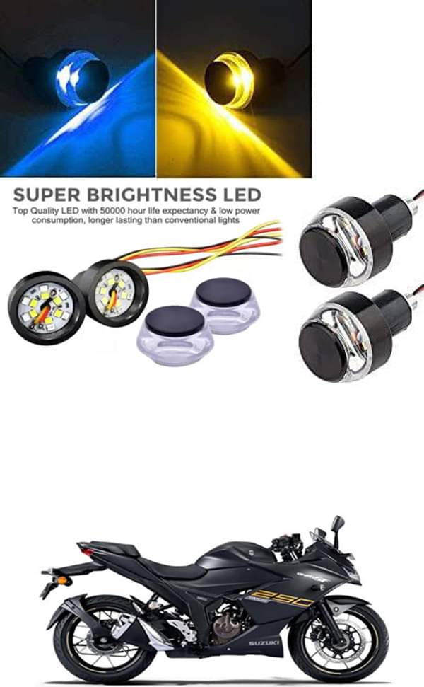     			Rustproof, Waterproof Indicator Light/Handle Light (Multicolor) For Suzuki Gixxer SF 250