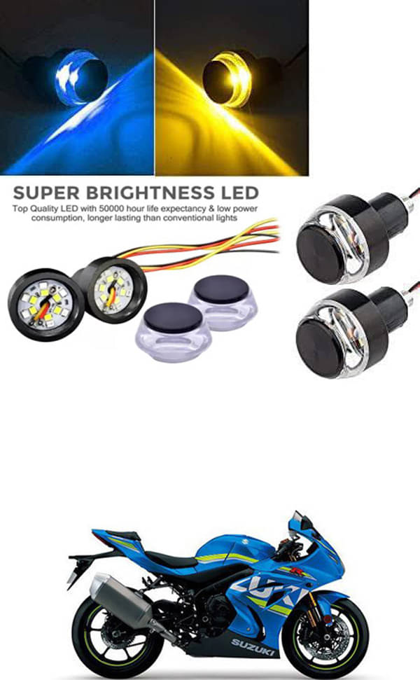     			Rustproof, Waterproof Indicator Light/Handle Light (Multicolor) For Suzuki GSX R1000
