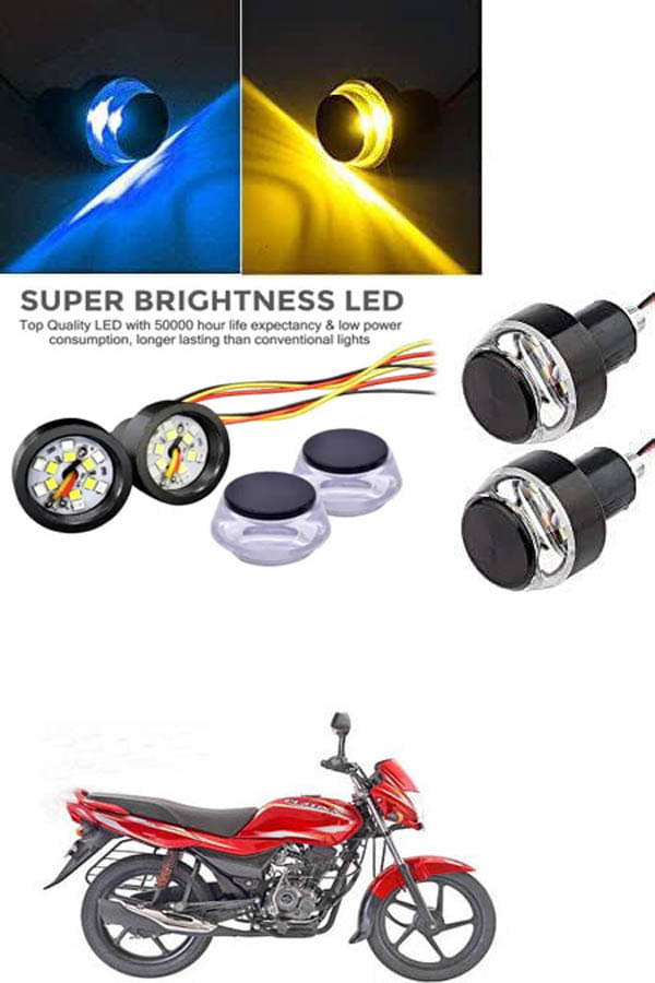     			Rustproof, Waterproof Indicator Light/Handle Light (Multicolor) For Bajaj Platina 100 DTS-i