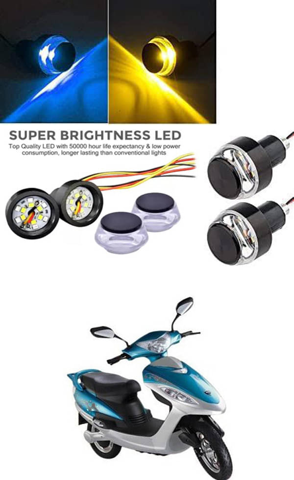     			Rustproof, Waterproof Indicator Light/Handle Light (Multicolor) For BSA Motors Diva