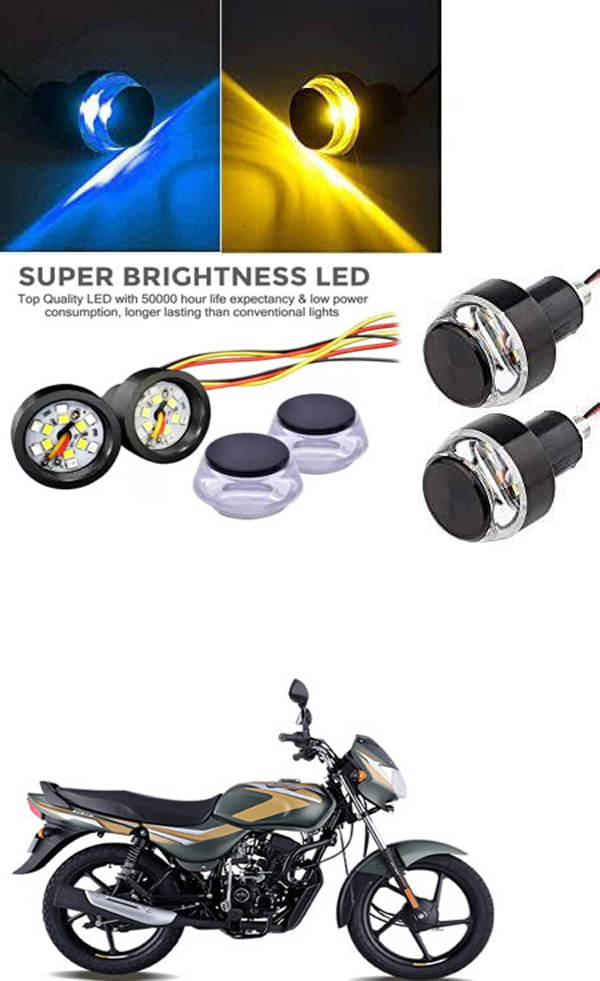     			Rustproof, Waterproof Indicator Light/Handle Light (Multicolor) For Bajaj CT100