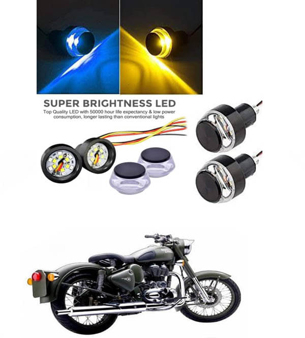 Rustproof, Waterproof Indicator Light/Handle Light (Multicolor) For Royal Enfield Battle Green Rustproof, Waterproof Indicator Light/Handle Light (Multicolor) For Royal Enfield Battle Green