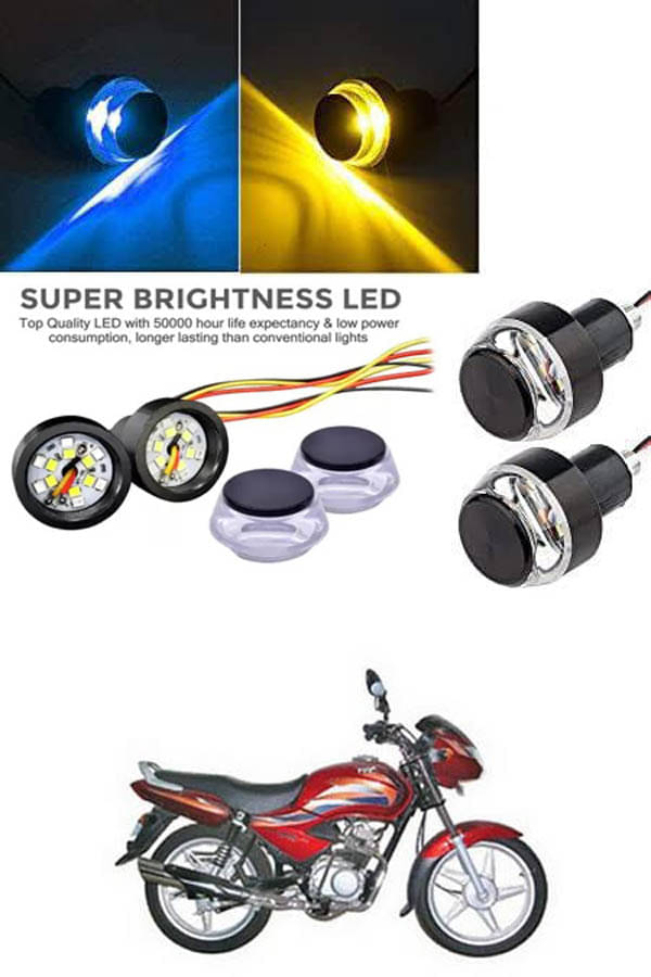     			Rustproof, Waterproof Indicator Light/Handle Light (Multicolor) For TVS Victor GLX