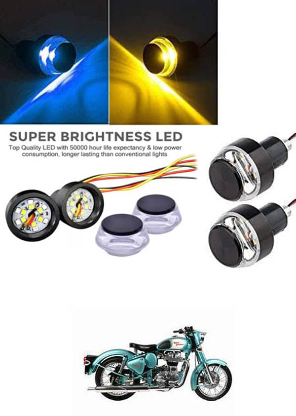     			Rustproof, Waterproof Indicator Light/Handle Light (Multicolor) For Royal Enfield Bullet 350