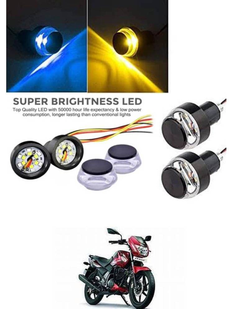     			Rustproof, Waterproof Indicator Light/Handle Light (Multicolor) For TVS Flame