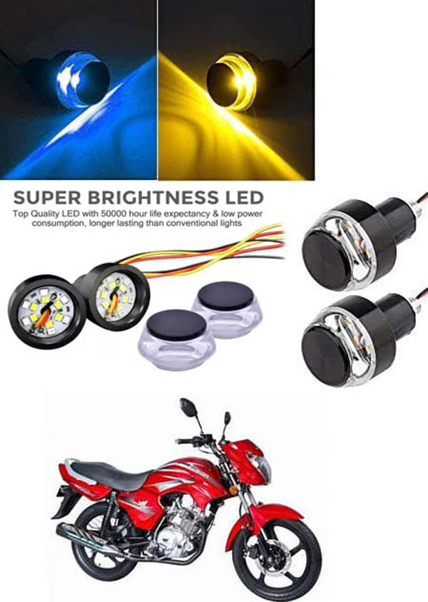     			Rustproof, Waterproof Indicator Light/Handle Light (Multicolor) For Universal For Bike Fusion