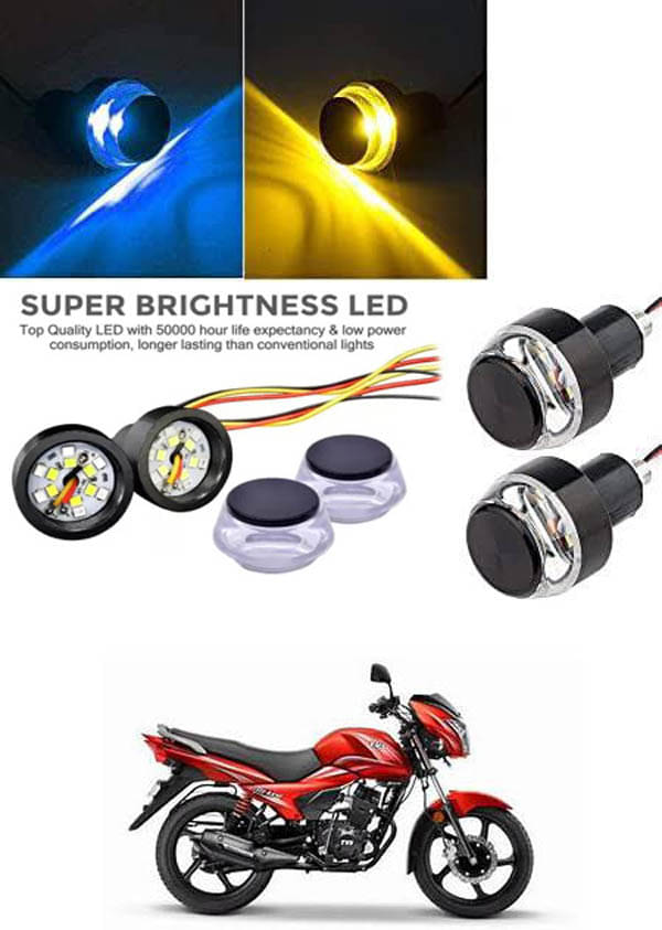     			Rustproof, Waterproof Indicator Light/Handle Light (Multicolor) For TVS Victor New