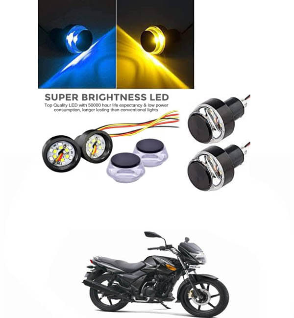     			Rustproof, Waterproof Indicator Light/Handle Light (Multicolor) For TVS Flame DS 125