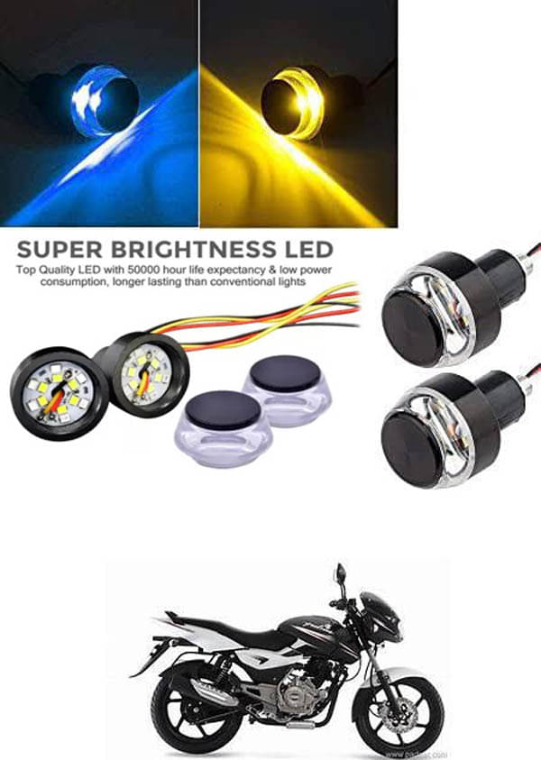     			Rustproof, Waterproof Indicator Light/Handle Light (Multicolor) For Bajaj Pulsar 150 DTS-i
