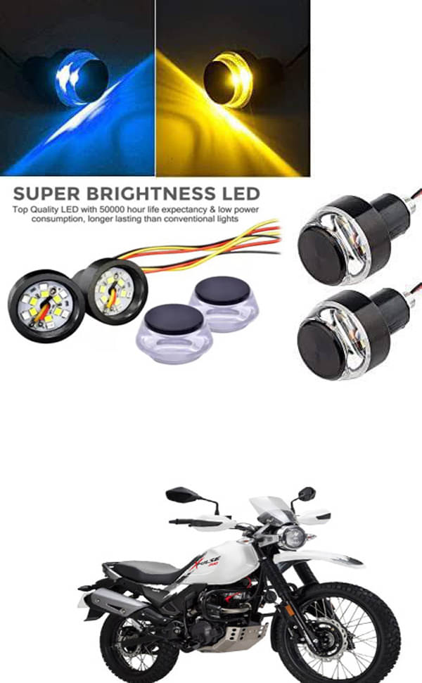 Rustproof, Waterproof Indicator Light/Handle Light (Multicolor) For Hero MotoCorp XPulse Rustproof, Waterproof Indicator Light/Handle Light (Multicolor) For Hero MotoCorp XPulse