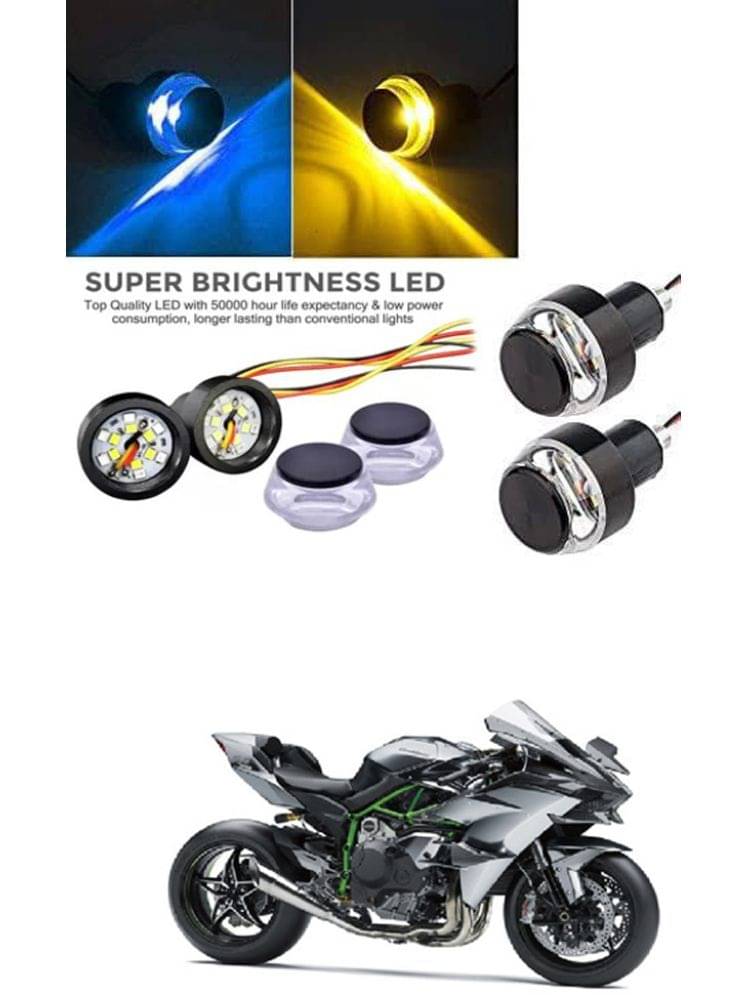     			Rustproof, Waterproof Indicator Light/Handle Light (Multicolor) For Kawasaki Ninja H2R