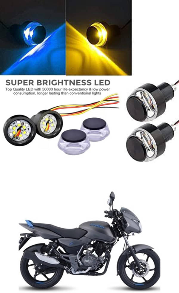     			Rustproof, Waterproof Indicator Light/Handle Light (Multicolor) For Bajaj Pulsar 125 Neon