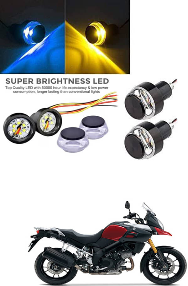     			Rustproof, Waterproof Indicator Light/Handle Light (Multicolor) For Suzuki V-Strom 1000