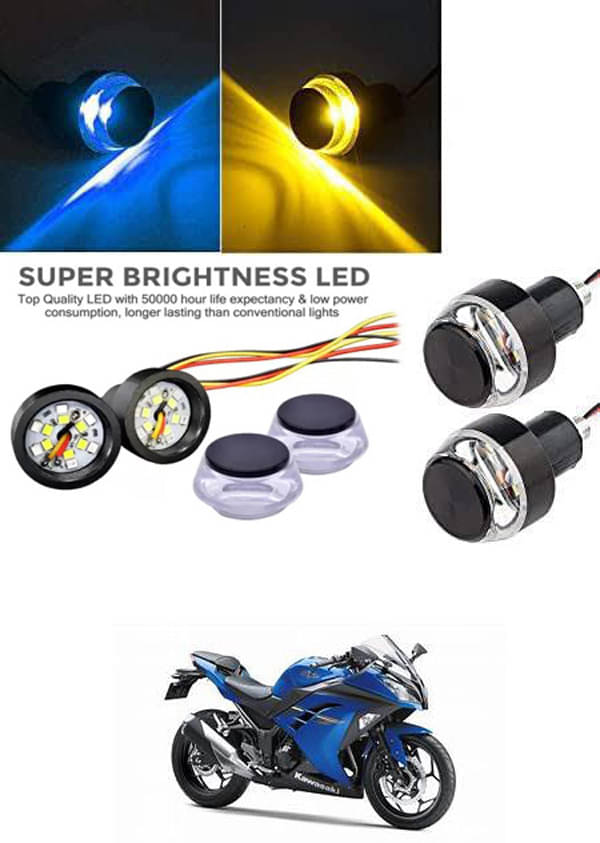 Rustproof, Waterproof Indicator Light/Handle Light (Multicolor) For Kawasaki Ninja Rustproof, Waterproof Indicator Light/Handle Light (Multicolor) For Kawasaki Ninja