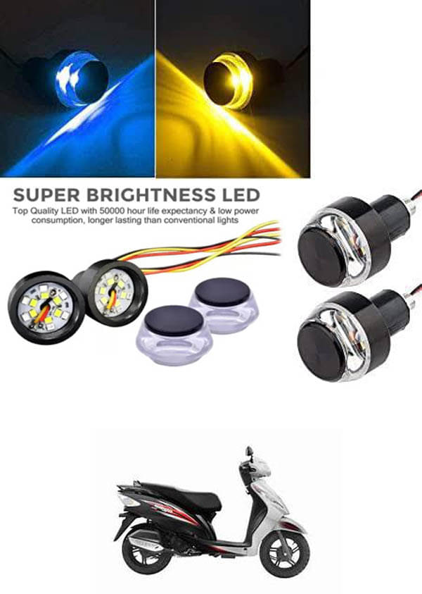 Rustproof, Waterproof Indicator Light/Handle Light (Multicolor) For TVS Wego Rustproof, Waterproof Indicator Light/Handle Light (Multicolor) For TVS Wego