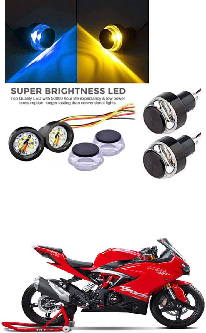 Rustproof, Waterproof Indicator Light/Handle Light (Multicolor) For TVS Apache RR 310 Rustproof, Waterproof Indicator Light/Handle Light (Multicolor) For TVS Apache RR 310