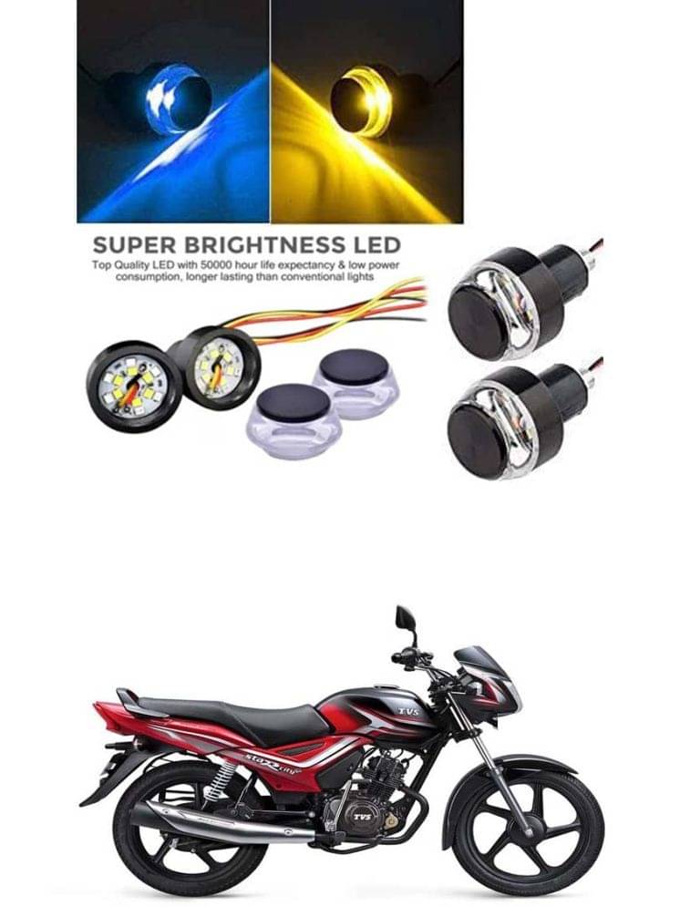 Rustproof, Waterproof Indicator Light/Handle Light (Multicolor) For TVS Star City Plus Rustproof, Waterproof Indicator Light/Handle Light (Multicolor) For TVS Star City Plus