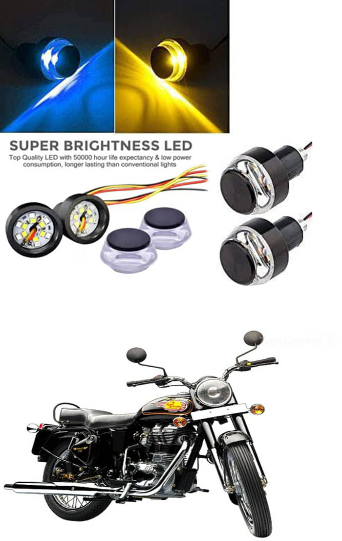 Rustproof, Waterproof Indicator Light/Handle Light (Multicolor) For Royal Enfield Bullet 350 Twinspark Rustproof, Waterproof Indicator Light/Handle Light (Multicolor) For Royal Enfield Bullet 350 Twinspark
