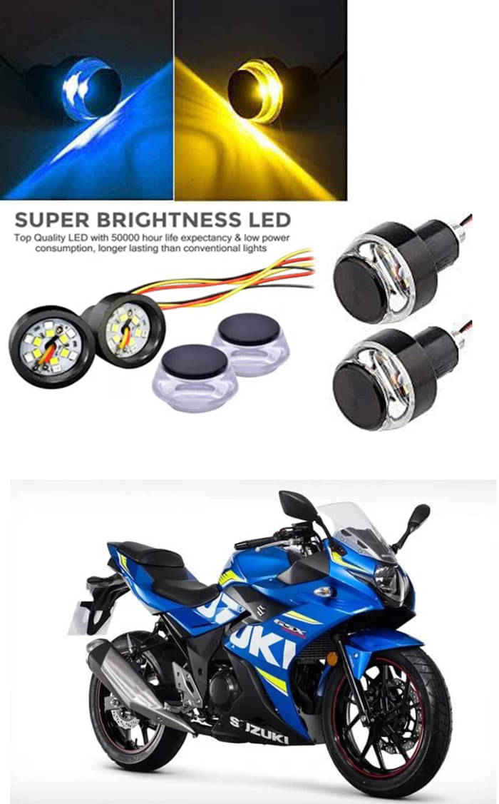 Rustproof, Waterproof Indicator Light/Handle Light (Multicolor) For Suzuki Gixxer 250 Rustproof, Waterproof Indicator Light/Handle Light (Multicolor) For Suzuki Gixxer 250