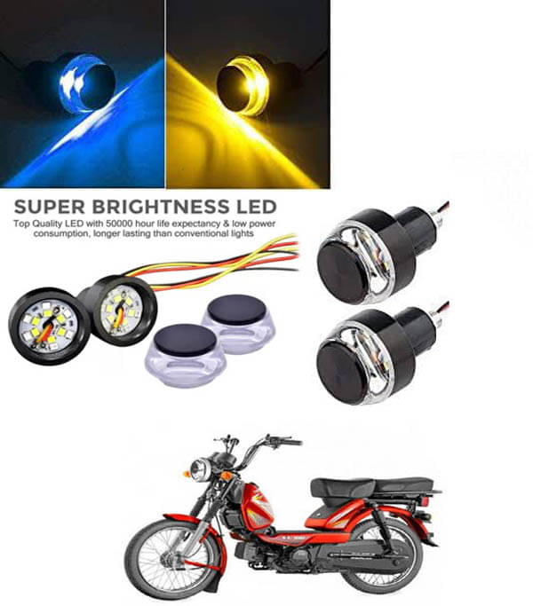 Rustproof, Waterproof Indicator Light/Handle Light (Multicolor) For TVS Heavy Duty Super XL Rustproof, Waterproof Indicator Light/Handle Light (Multicolor) For TVS Heavy Duty Super XL