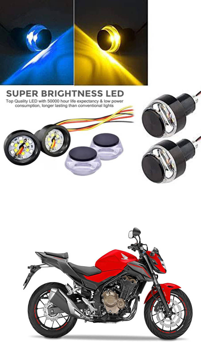 Rustproof, Waterproof Indicator Light/Handle Light (Multicolor) For Honda CB 500 Rustproof, Waterproof Indicator Light/Handle Light (Multicolor) For Honda CB 500