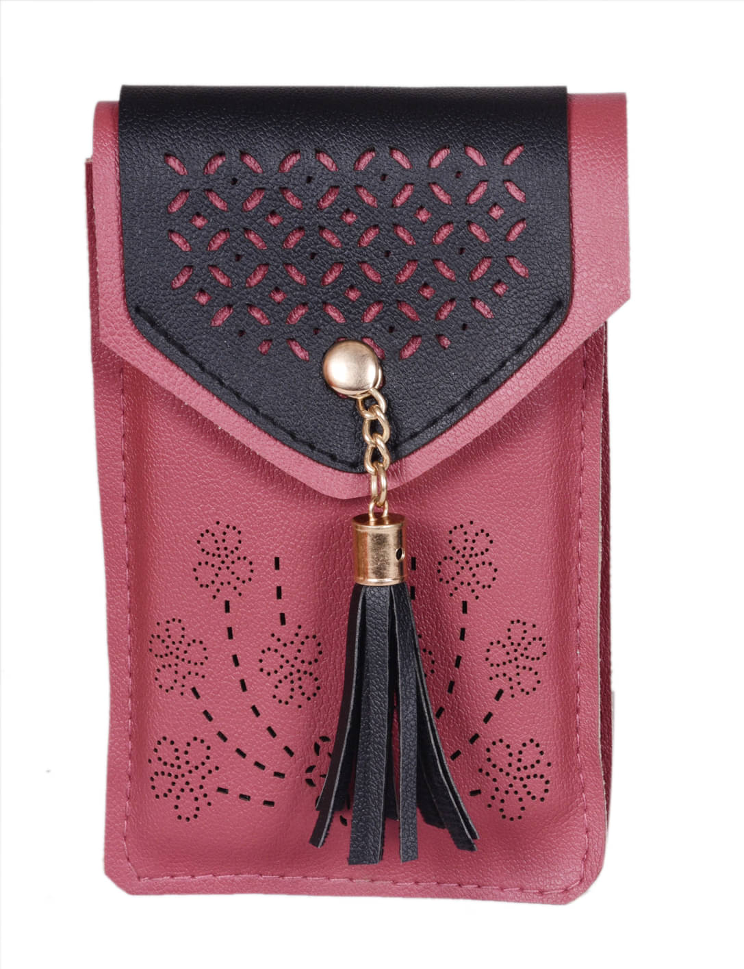     			Sunvika House Maroon Fabric Sling Bag