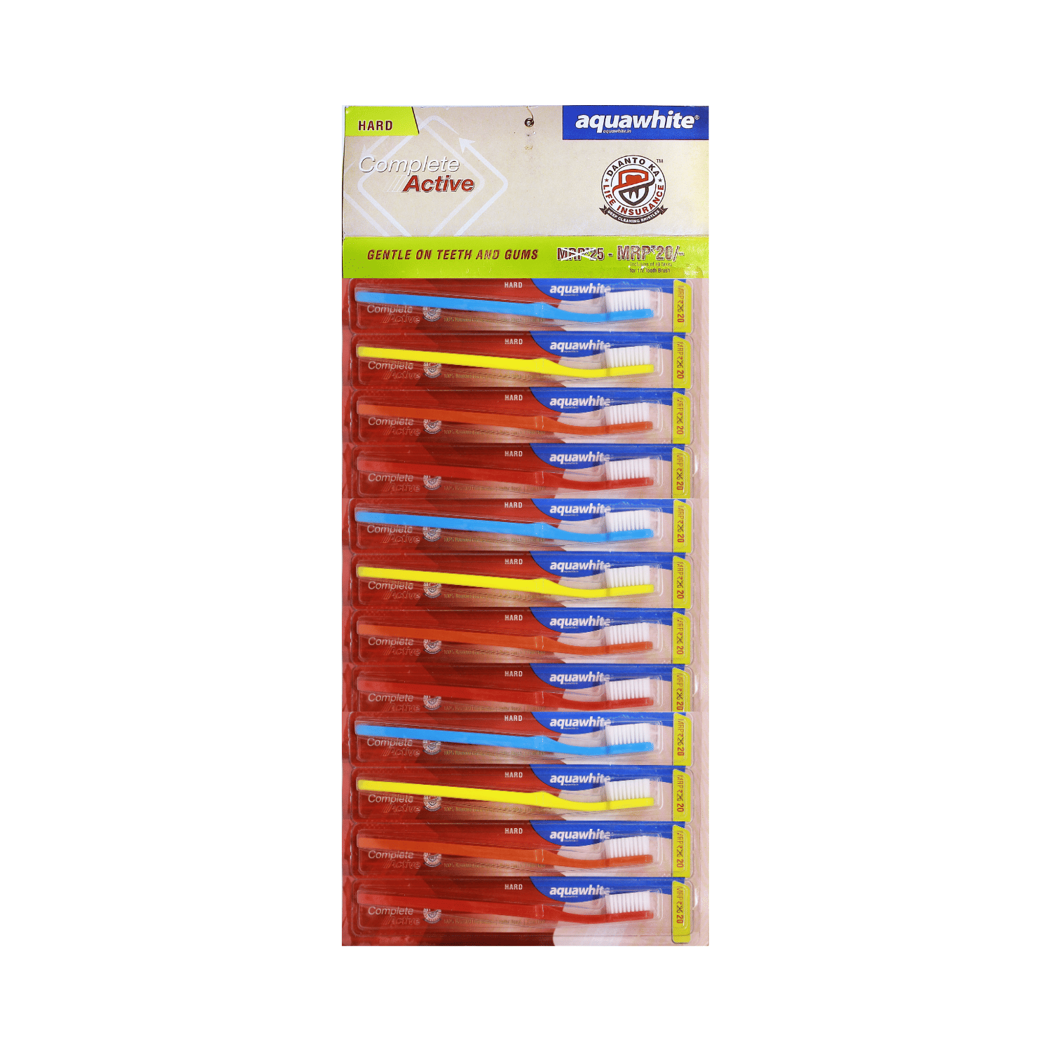 aquawhite Complete active (pack of 12) Toothbrush Pack of 12