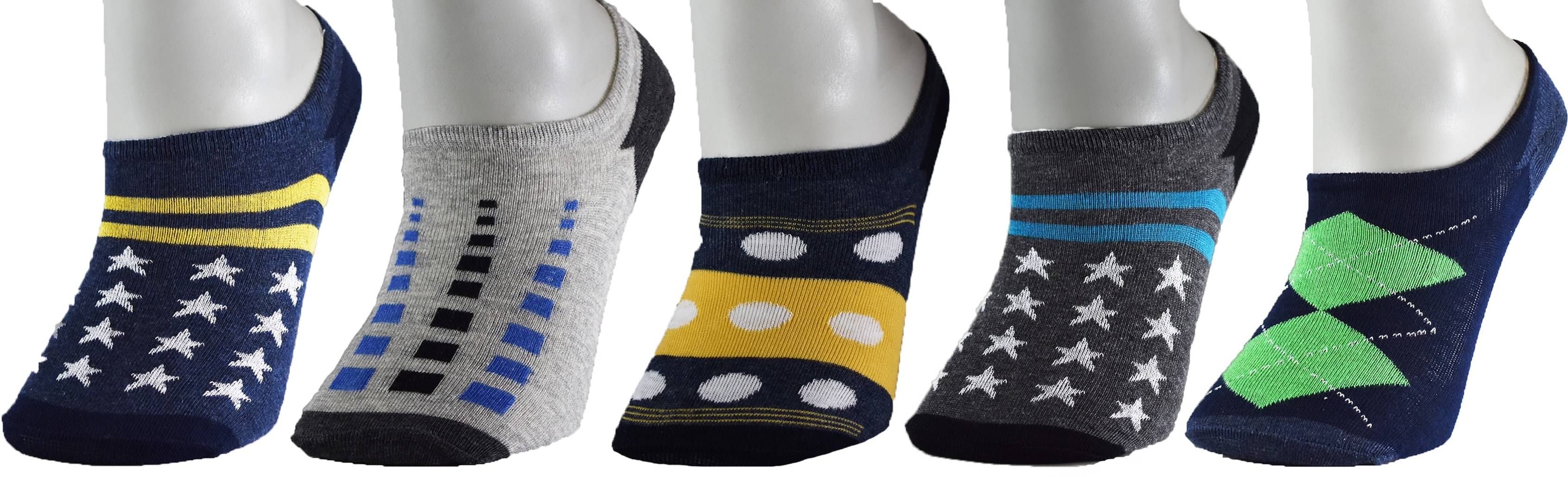 hicode Blended Men's Printed Multicolor Low Cut Socks ( Pack of 5 ) hicode Blended Men's Printed Multicolor Low Cut Socks ( Pack of 5 )