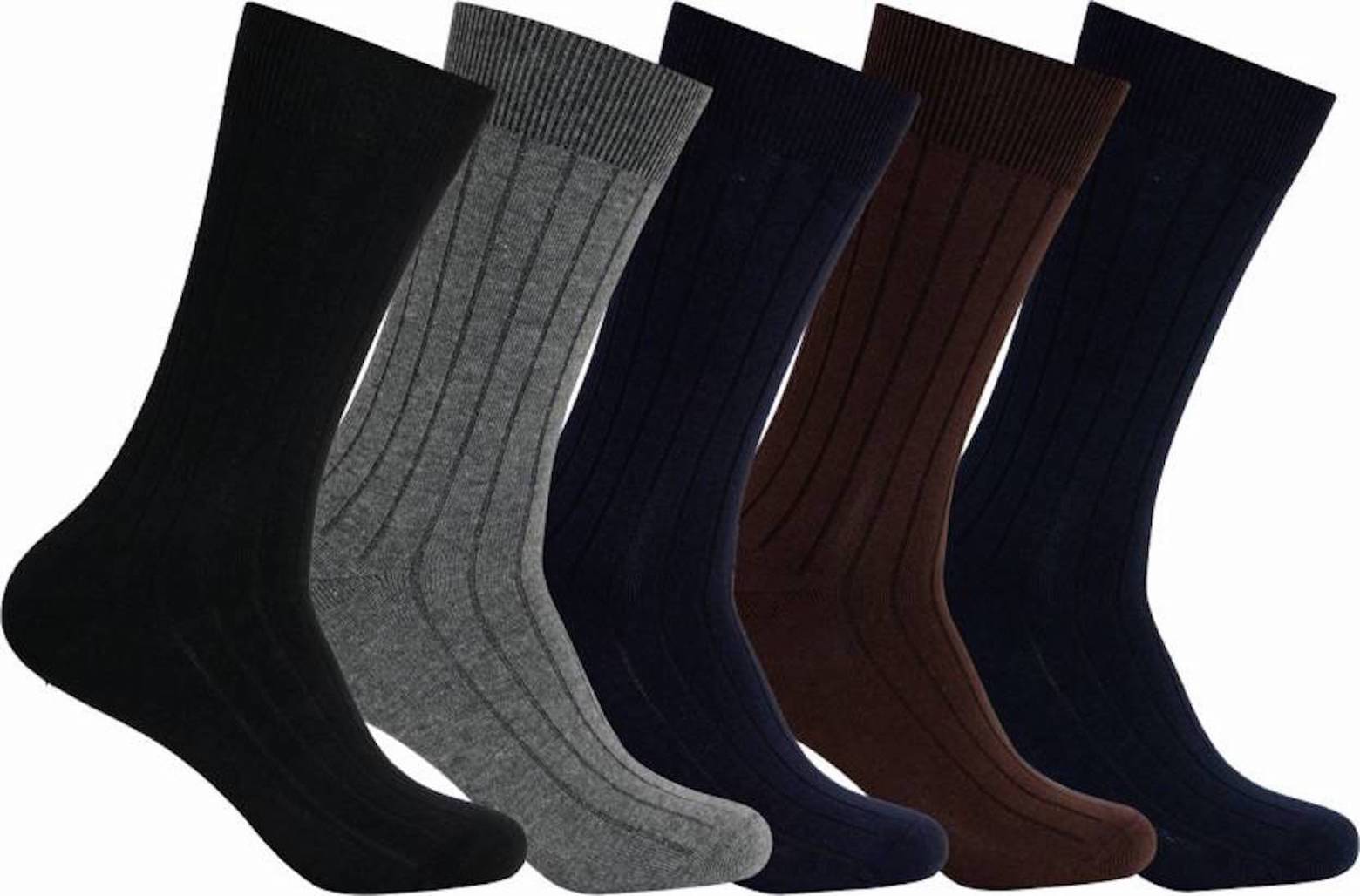 hicode Blended Men's Solid Multicolor Mid Length Socks ( Pack of 5 ) hicode Blended Men's Solid Multicolor Mid Length Socks ( Pack of 5 )