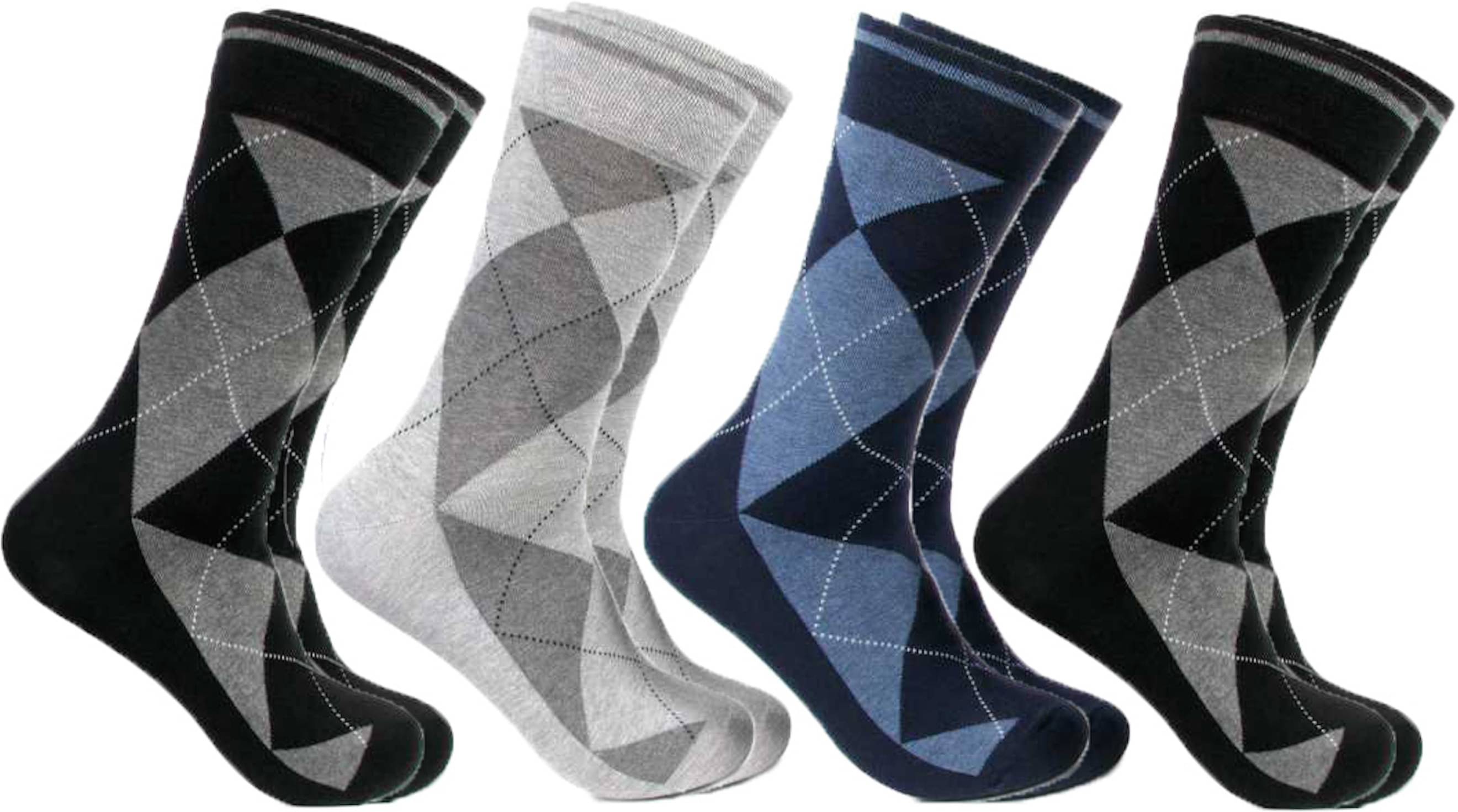     			hicode Cotton Men's Checks Multicolor Mid Length Socks ( Pack of 4 )