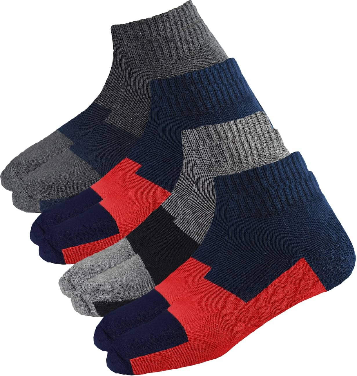 hicode Cotton Men's Colorblock Multicolor Ankle Length Socks ( Pack of 4 ) hicode Cotton Men's Colorblock Multicolor Ankle Length Socks ( Pack of 4 )
