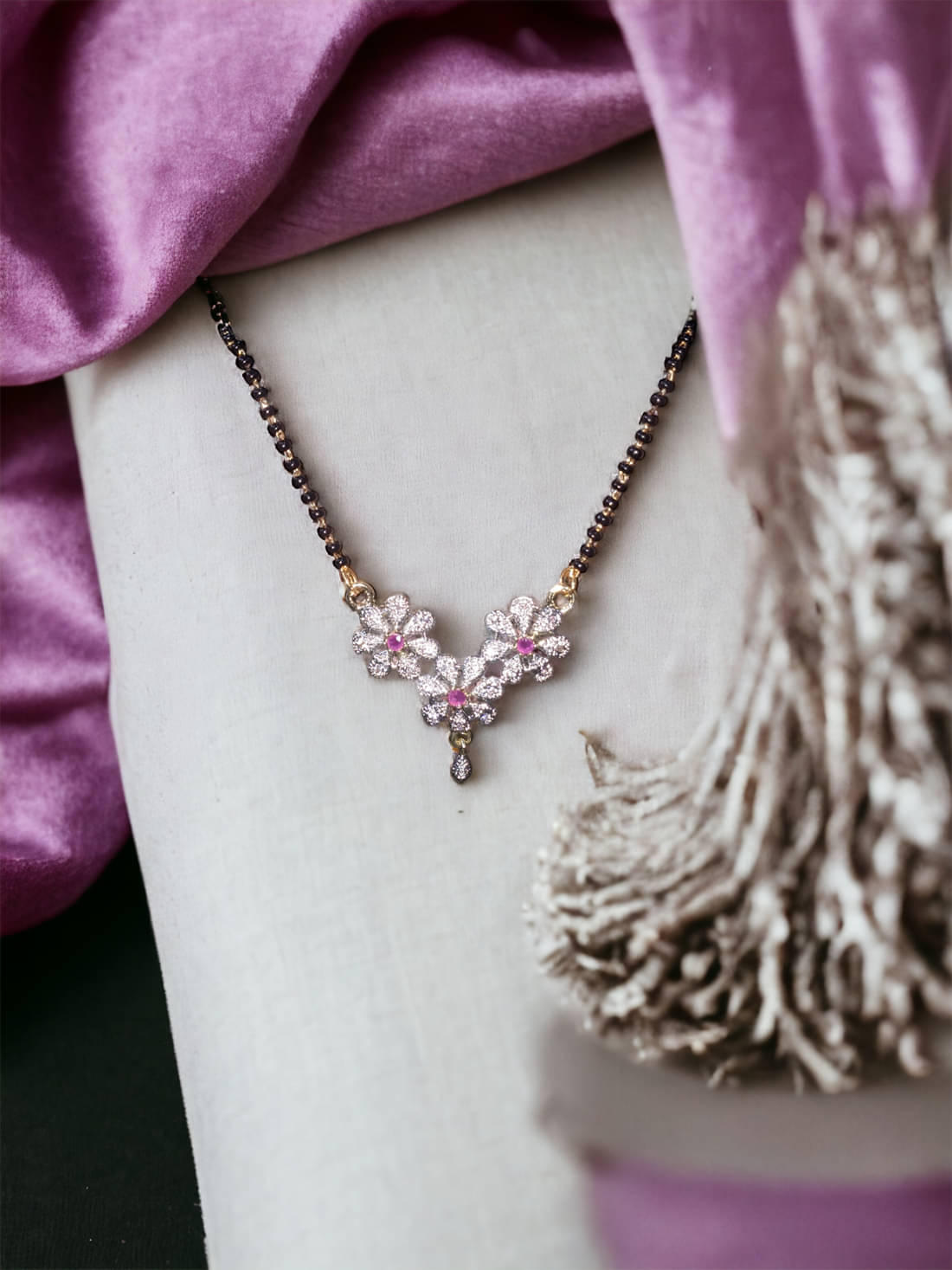 AanyaCentric Golden Mangalsutra ( Pack of 1 )     			AanyaCentric Golden Mangalsutra ( Pack of 1 )