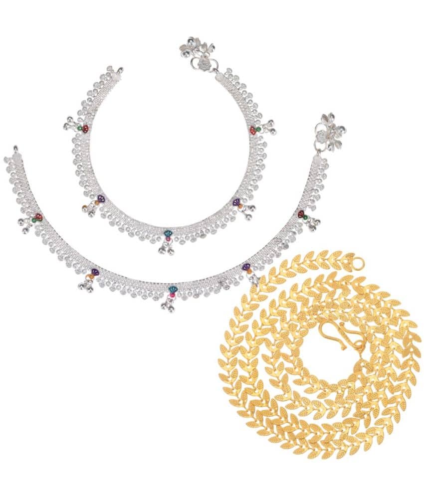 AanyaCentric Multicolor Anklets ( Pack of 3 ) - Anklets | Buy online on ZillyBuy