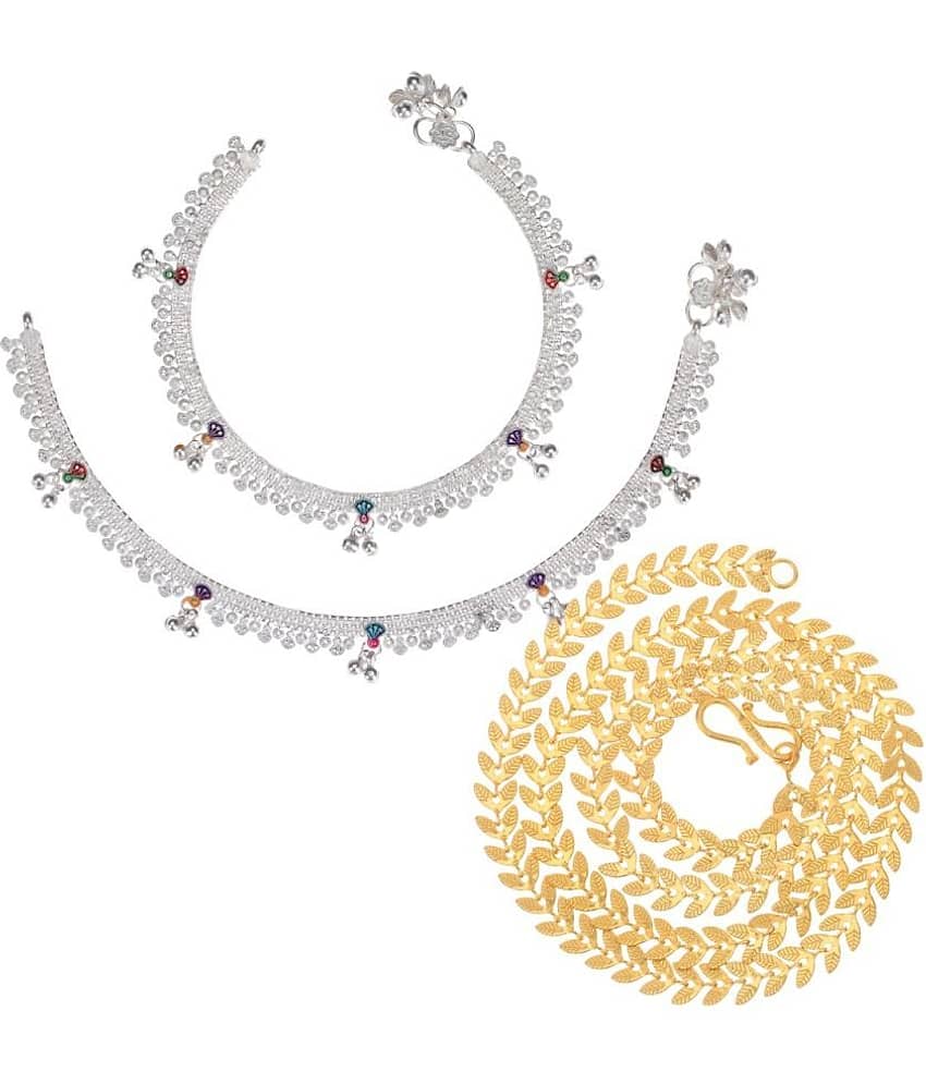AanyaCentric Multicolor Anklets ( Pack of 3 ) - Anklets | Buy online on ZillyBuy