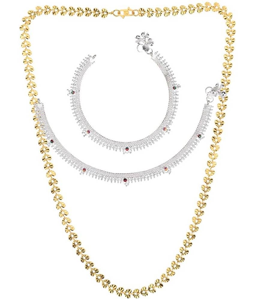 AanyaCentric Multicolor Anklets ( Pack of 3 ) - Anklets | Buy online on ZillyBuy