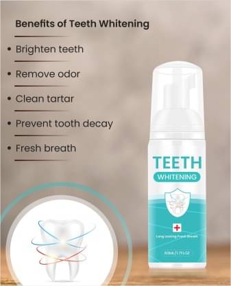 BEJOY Teeth whitening foaming Mouthwash 60 mL BEJOY Teeth whitening foaming Mouthwash 60 mL