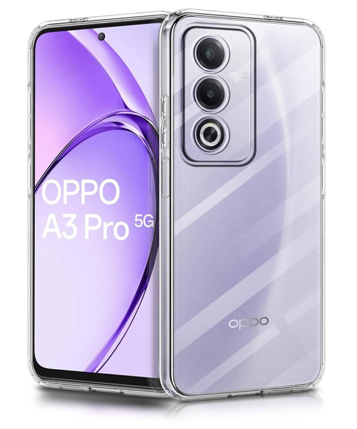     			Case Vault Covers Silicon Soft cases Compatible For Silicon OPPO A3 Pro 5G ( Pack of 1 )