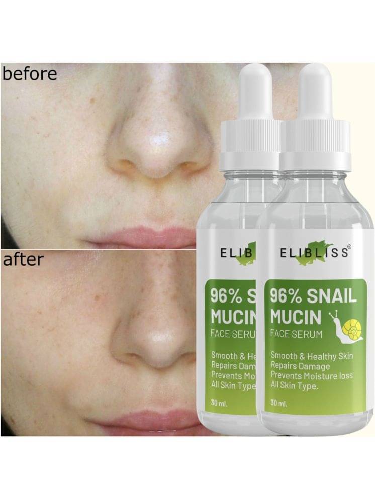     			Elibliss Face Serum Snail Mucin Skin Tightening For All Skin Type ( Pack of 2 )