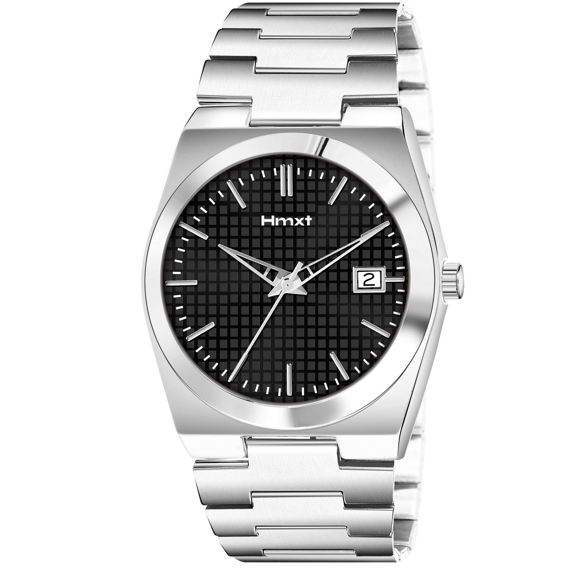    			HMXT Silver Stainless Steel Analog Men's Watch