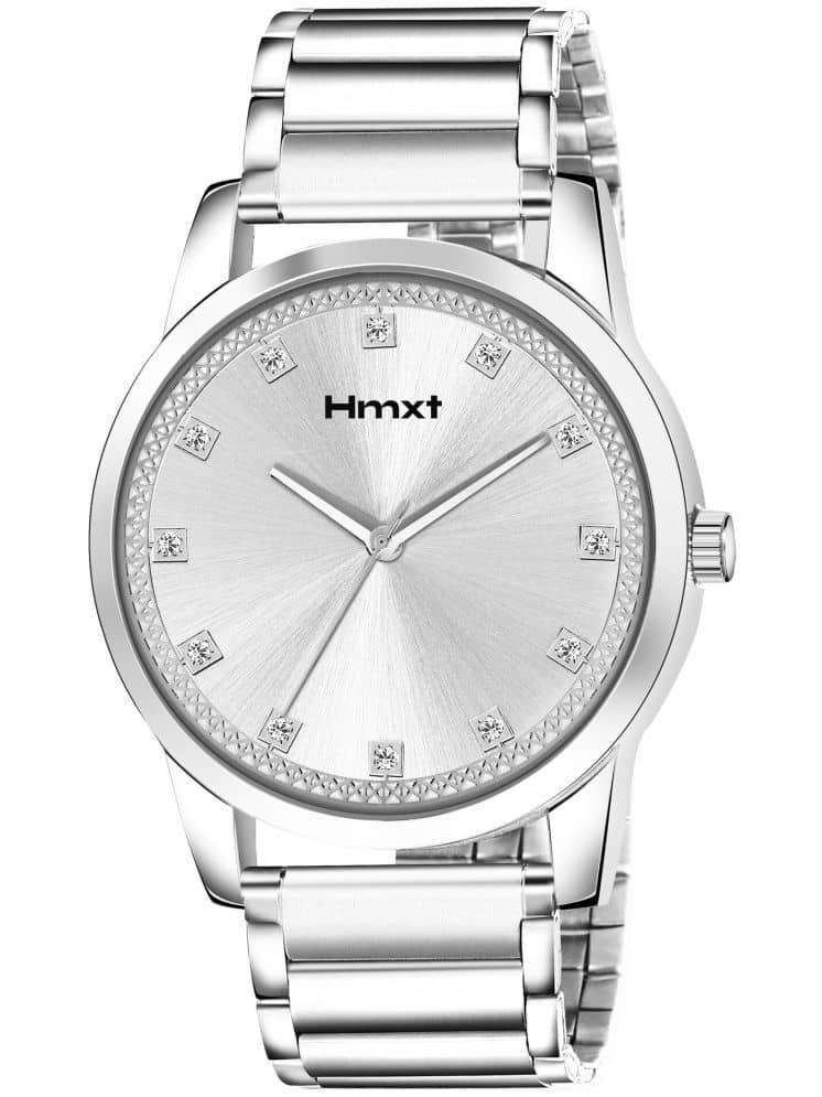 HMXT Silver Stainless Steel Analog Men's Watch