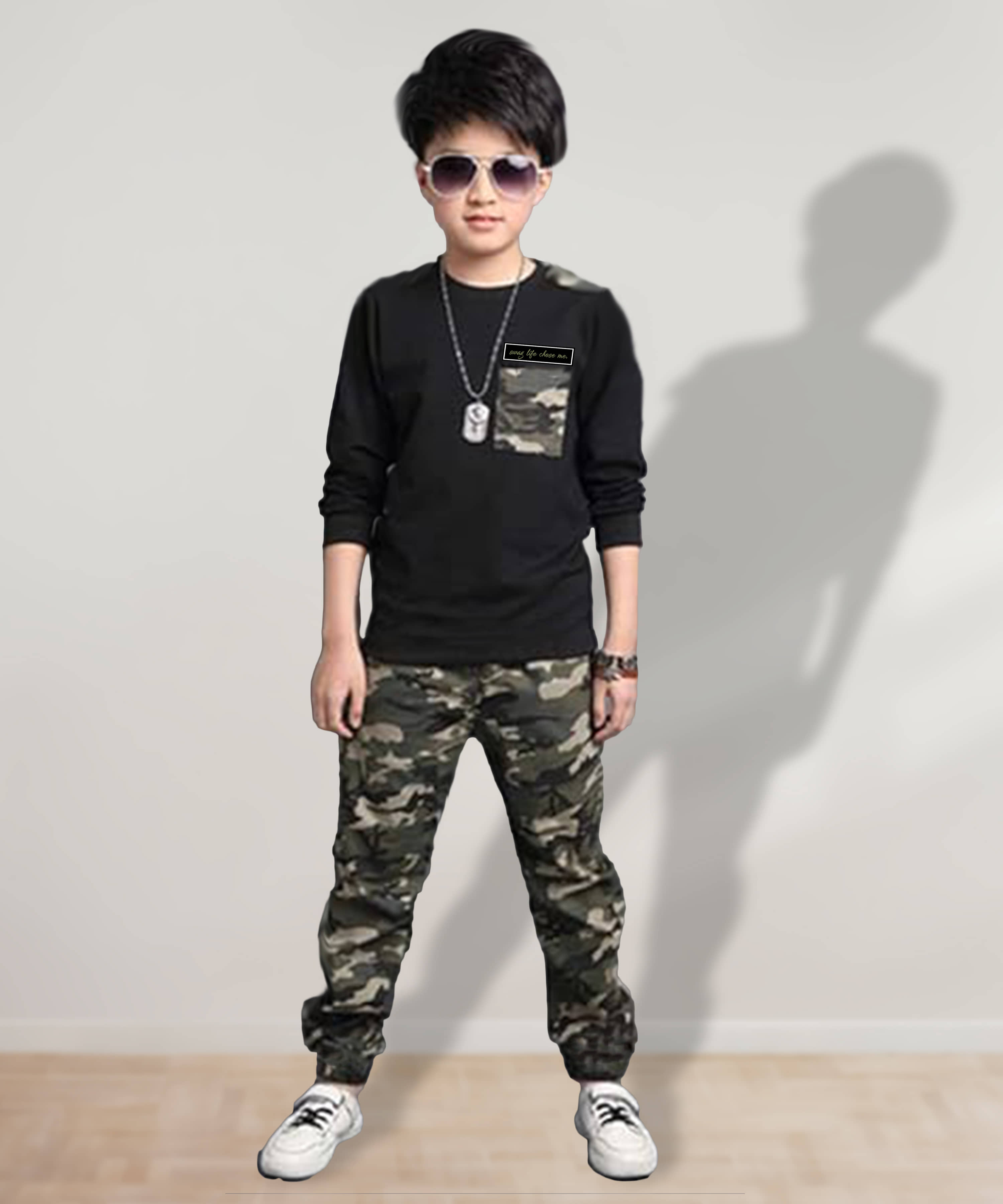 J&JP Pack of 1 Boys Cotton T-Shirt & Pants Set ( Multicolor )