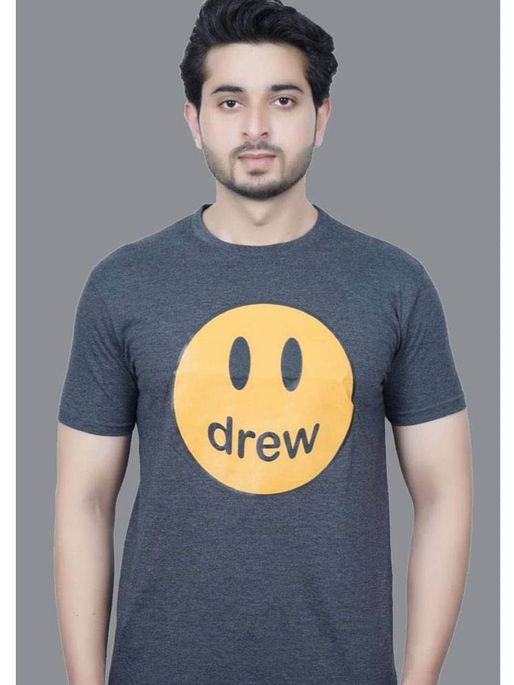 Lycos Pack of 1 Cotton Blend Regular Fit Men's T-Shirt ( Grey ) Lycos Pack of 1 Cotton Blend Regular Fit Men's T-Shirt ( Grey )