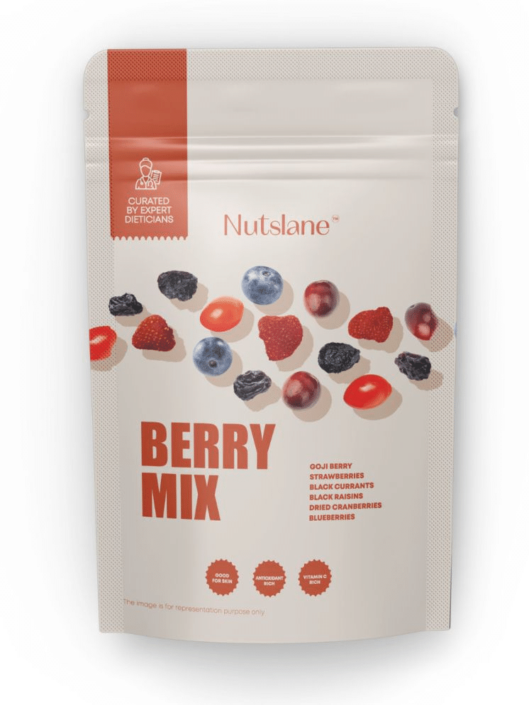 Nutslane Berries Mix Cranberries, Blueberrry, Strawberry, Black Currants, Raisin, Goji Berry - 200g Nutslane Berries Mix Cranberries, Blueberrry, Strawberry, Black Currants, Raisin, Goji Berry - 200g