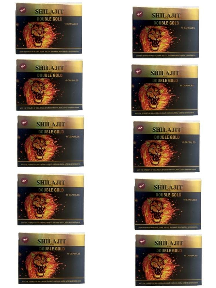     			SHILAJIT WITH DOUBLE GOLD (10 CAPSULE) PACK OF 10