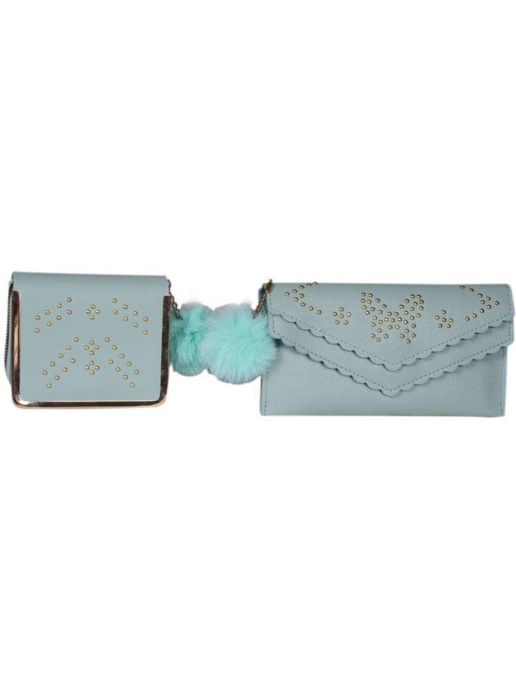     			SUNESH CREATION Green Fabric Envelope