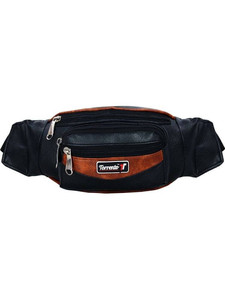     			Torrento Travel Waist Bag P.U. Black Waist Pouch