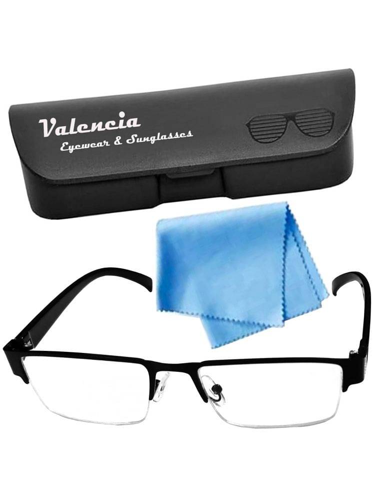 Valencia Rectangle Half Rim Reading Glasses Valencia Rectangle Half Rim Reading Glasses